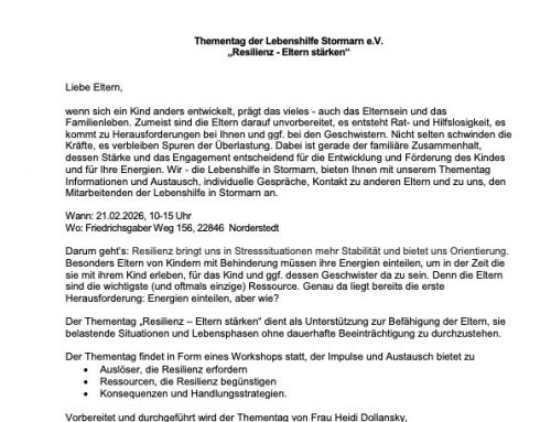 Thementag „Resilienz – Eltern stärken“